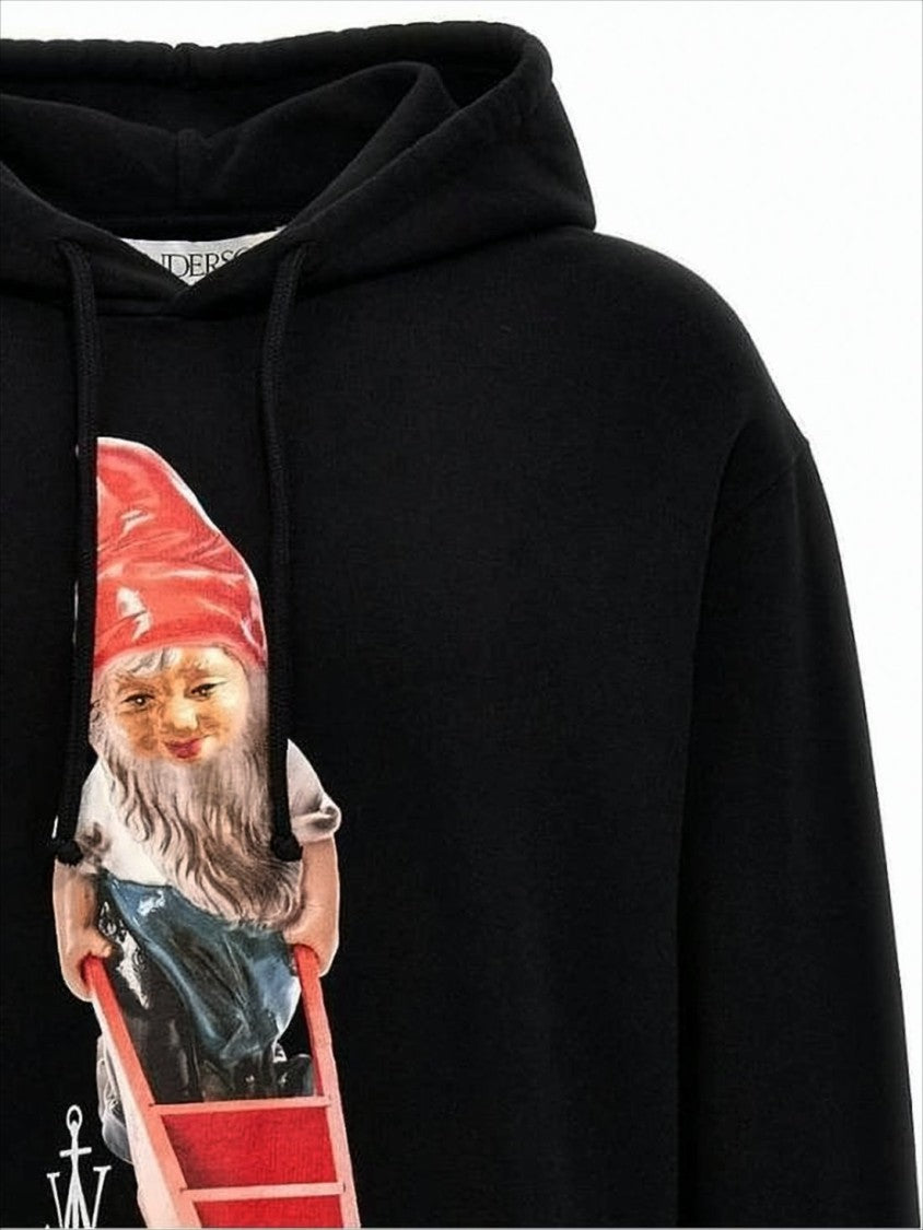 J. W. Anderson Graphic Hooded Sweatshirt With Gnome Motif