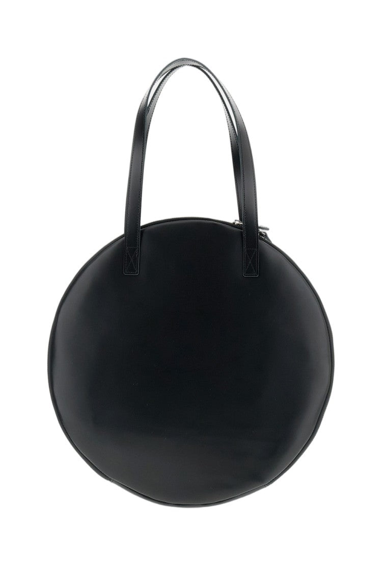 Junya Watanabe Black Circular Draped Leather Shoulder Bag