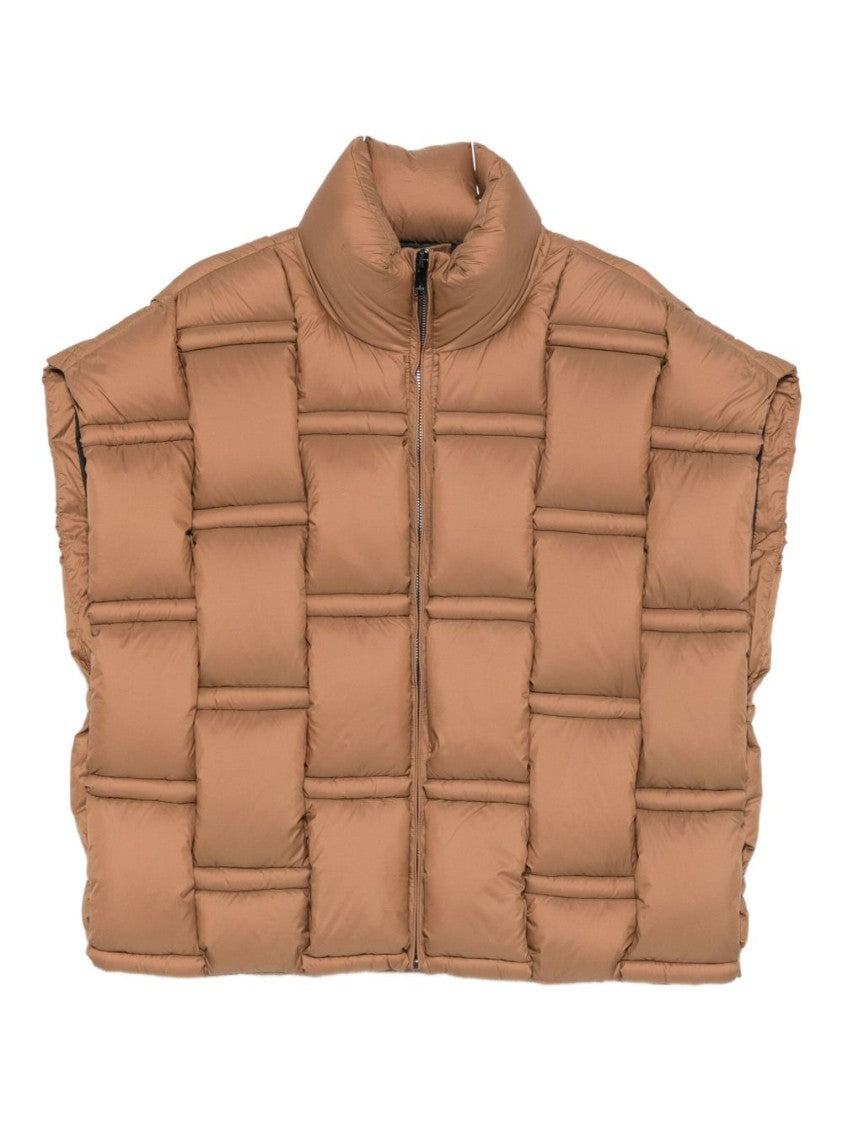 Raxxy Boxy Beige Quilted Knitwear Jacket