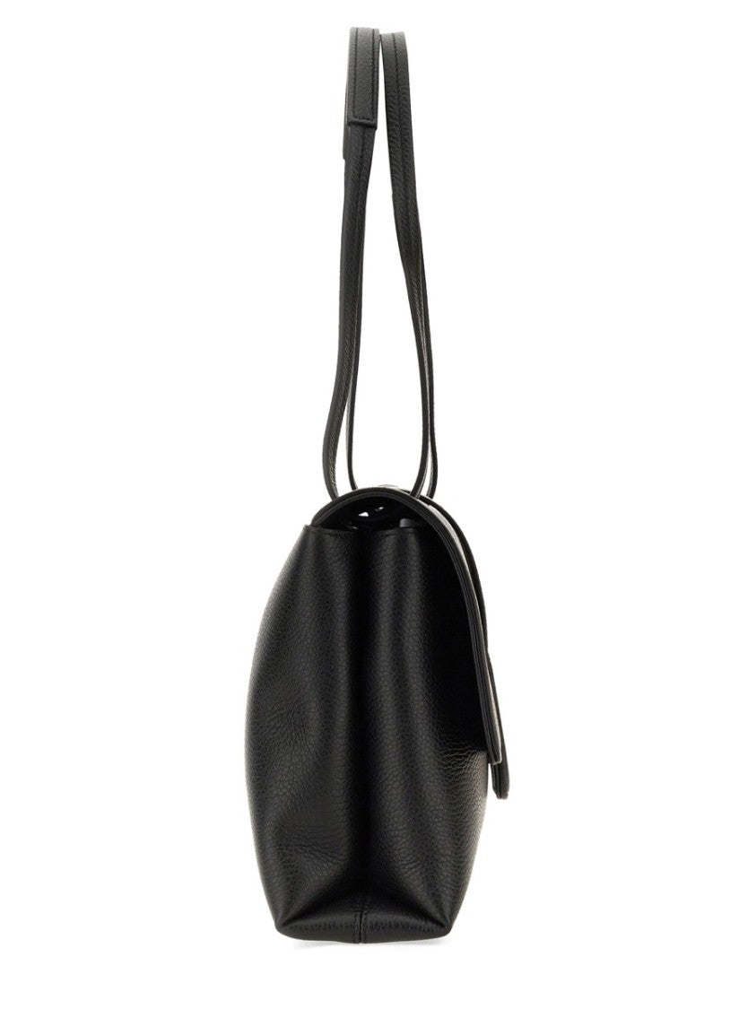 Hogan Structured Calfskin H-Bag With Adjustable Shoulder Strap