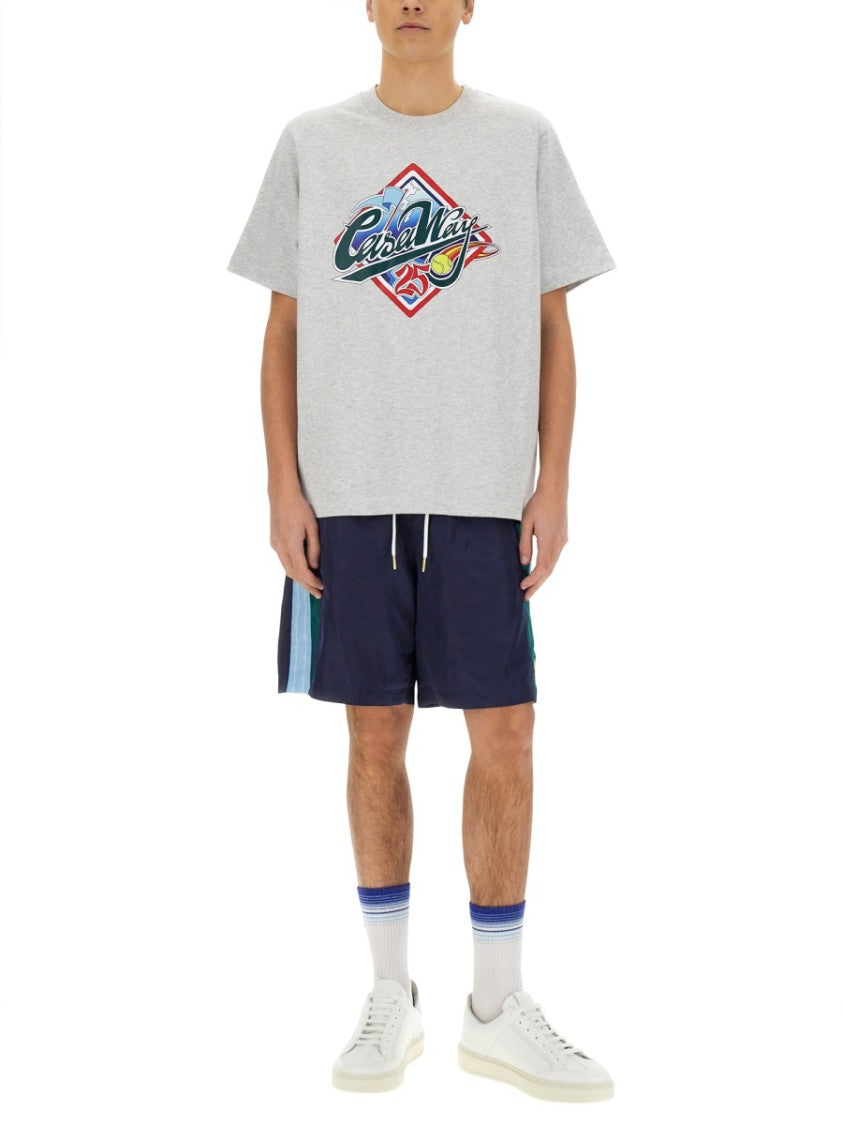 Casablanca Graphic Print Organic Cotton T-Shirt