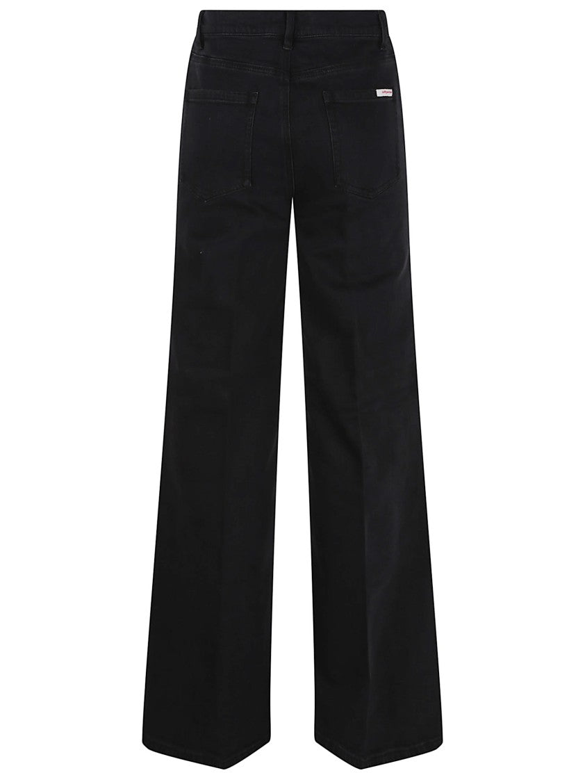 Self-Portrait Flared High-Waisted Jeans