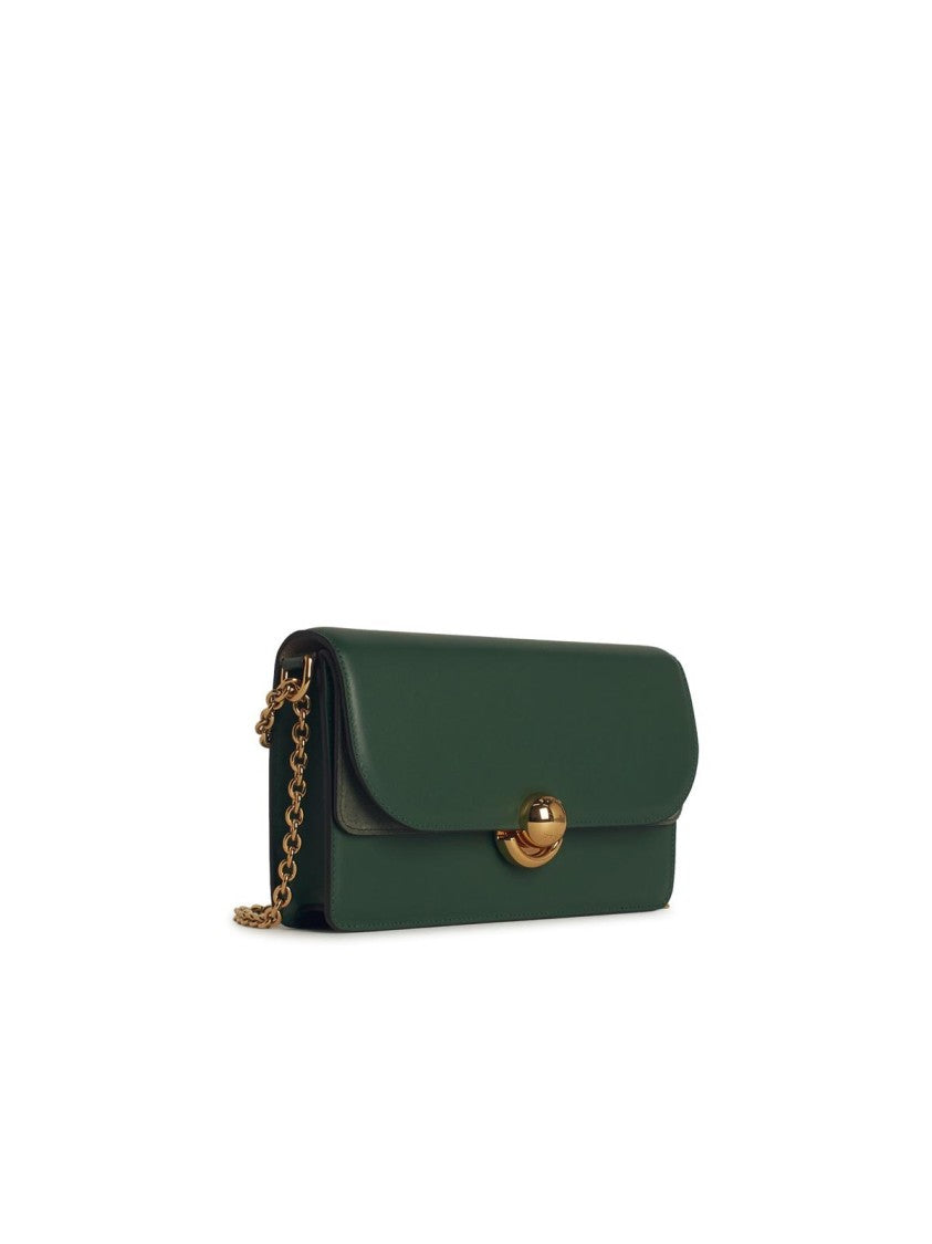 Furla Green Leather Crossbody Bag