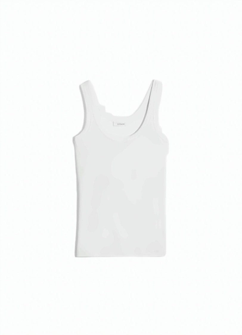 Lemaire Scoop Neck Fitted Sleeveless Top