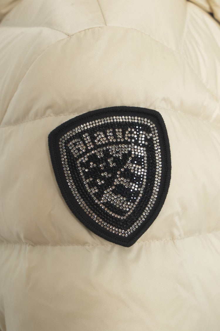 Blauer Quilted Down Jacket With Integrated Hood And Two-Way Zipper