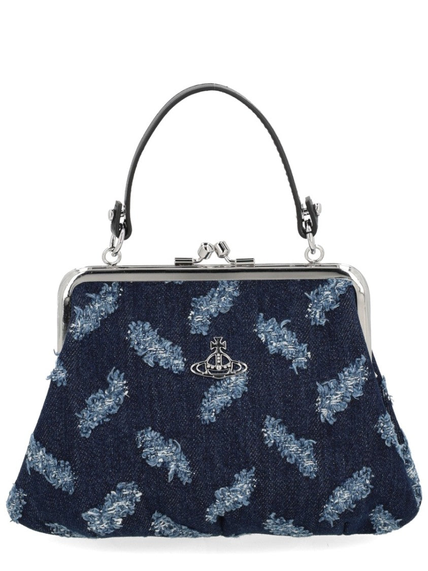 Vivienne Westwood Textured Blue Handbag