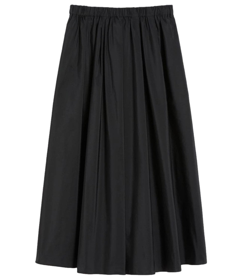 Max Mara Mid-Calf Midi Skirt With Gathered Elastic Waistband