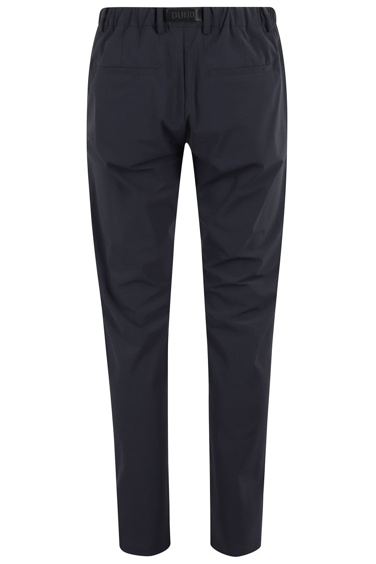 Duno Blue Dolph Trevi Elastic Waist Drawstring Polyamide Trousers