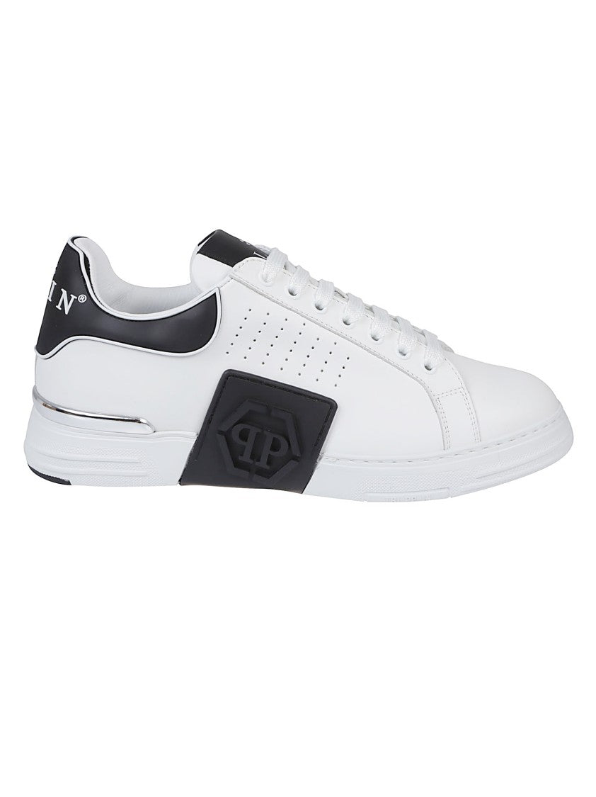 Philipp Plein Hexagon Low Top Cow Leather Sneakers