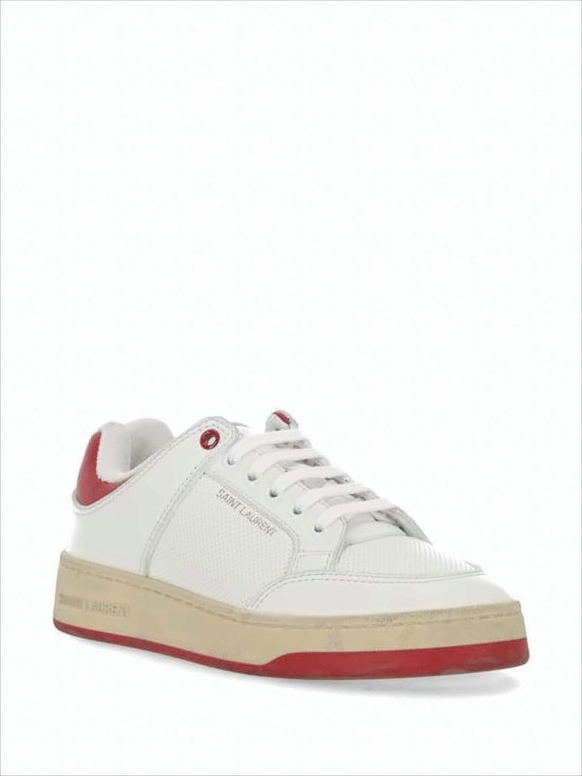 Saint Laurent Low-Top Sneakers With Calf Leather Upper