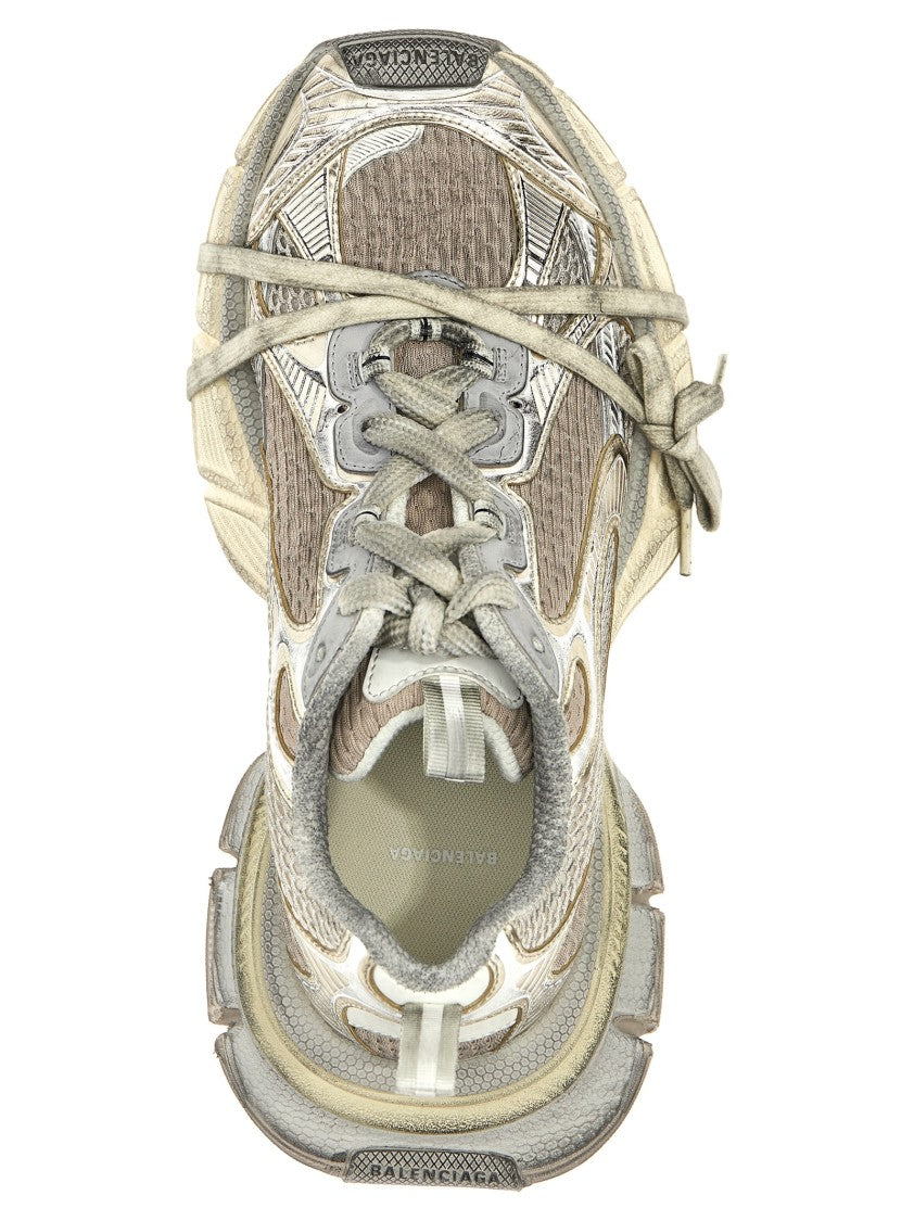 Balenciaga Chunky Layered Sneakers With Worn Effect