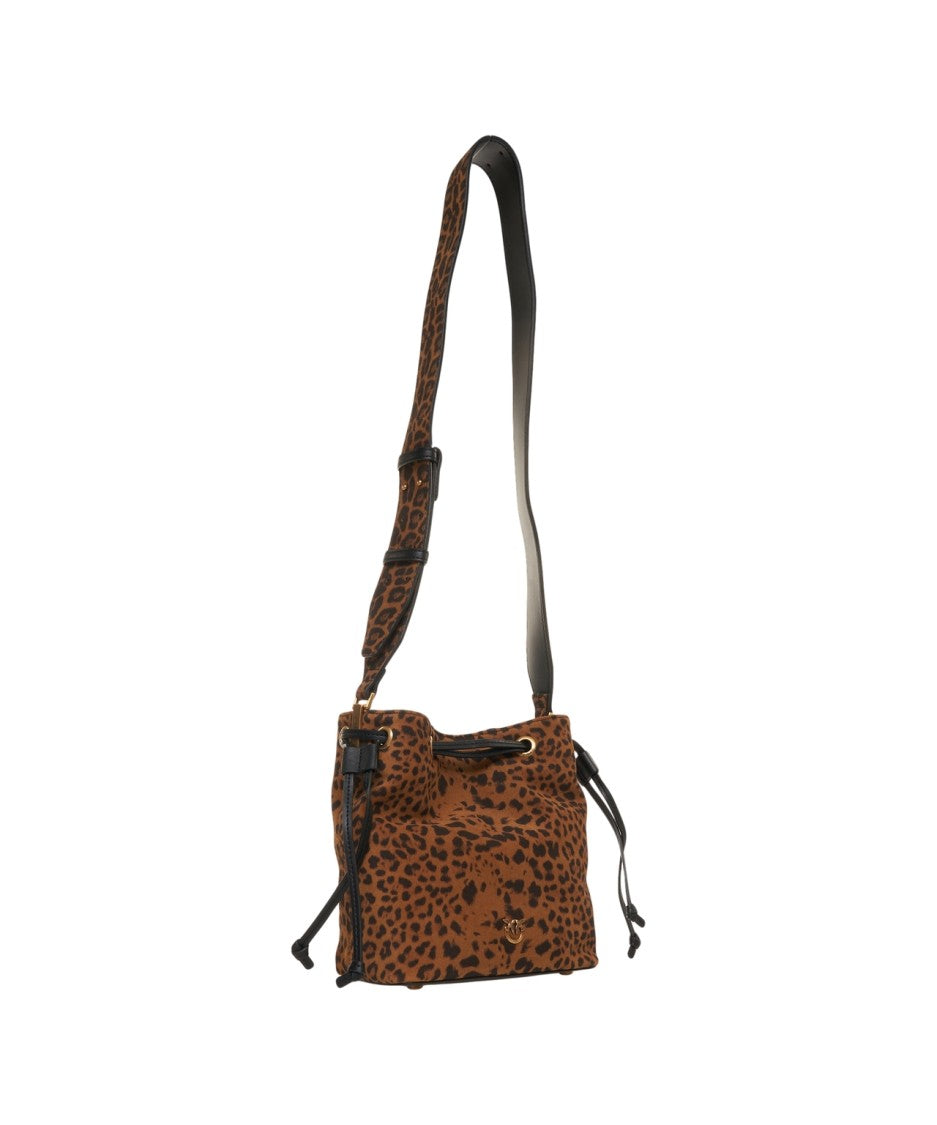 Pinko Bucket Bag With Striking Animal Print