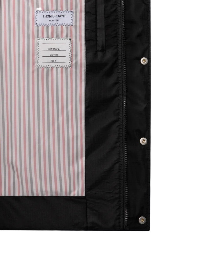 Thom Browne 4 Bar Jacket In Shiny Ripstop