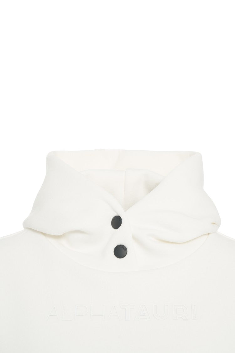 Alpha Tauri Hooded Sweatshirt With High Collar And Subtle Logo Detail