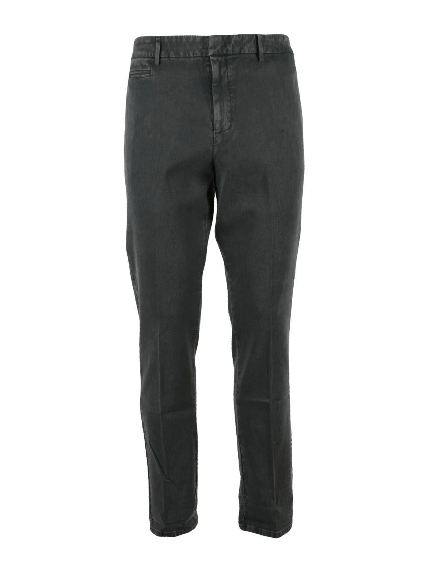 Dondup Grey Joe Slim-Fit Lyocell-Cotton Blend Trousers