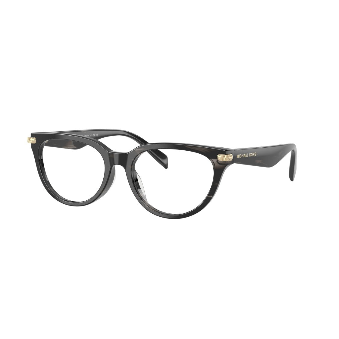 Michael Kors 0Mk4168d Classic Rounded Frame Eyeglasses With Gold-Tone Accents