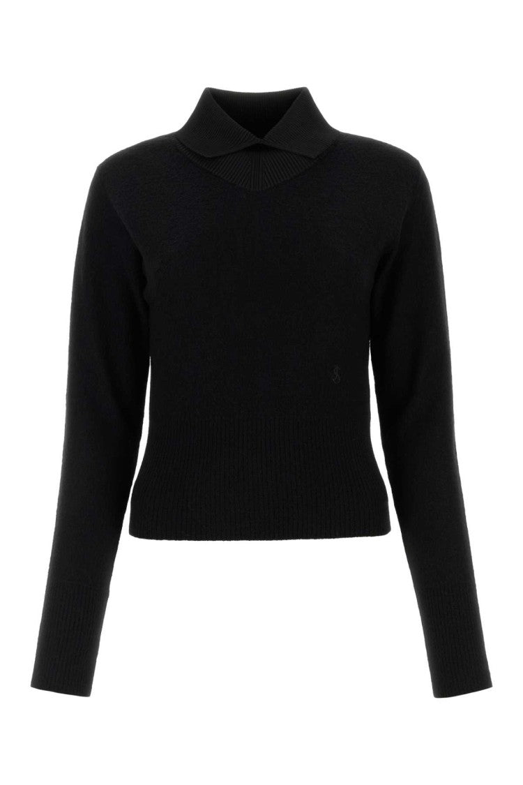 Jil Sander Black Wool Blend Sweater