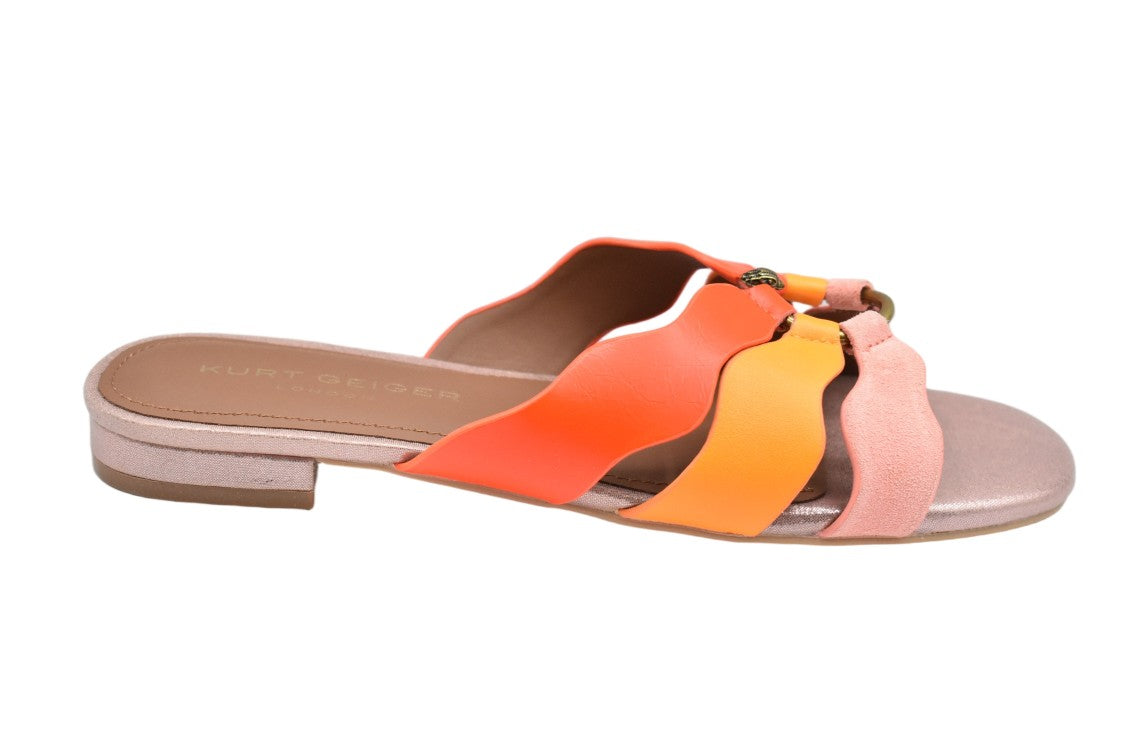 Kurt Geiger Pink Laced Rose Elegance Comfort Shoes