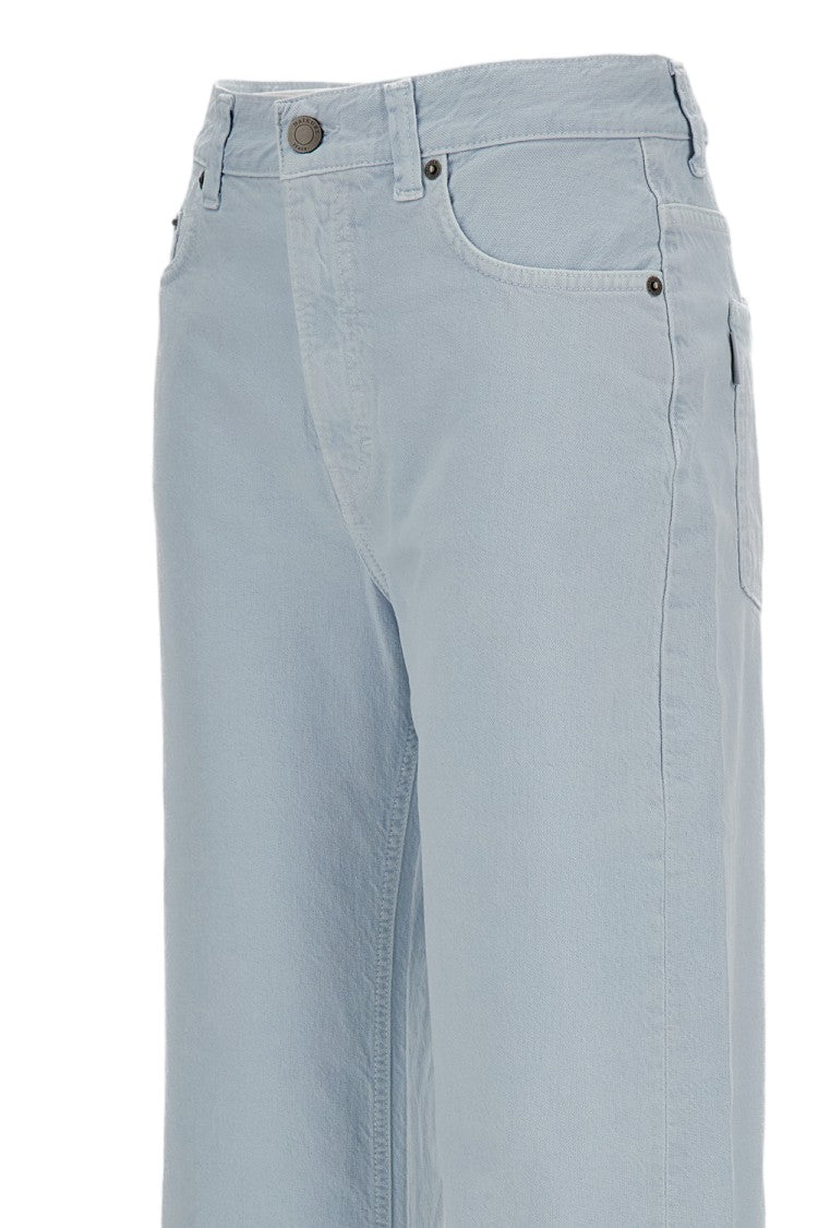 Haikure Organic Cotton-Linen Wide-Leg Jeans