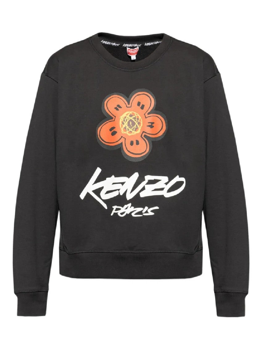 Kenzo Relaxed Fit Black Sweatshirt