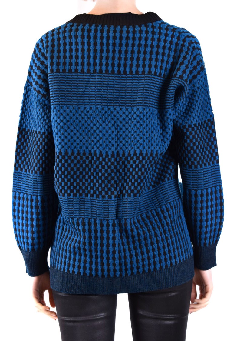 Diane Von Furstenberg Textured Knit Cardigan With Geometric Pattern