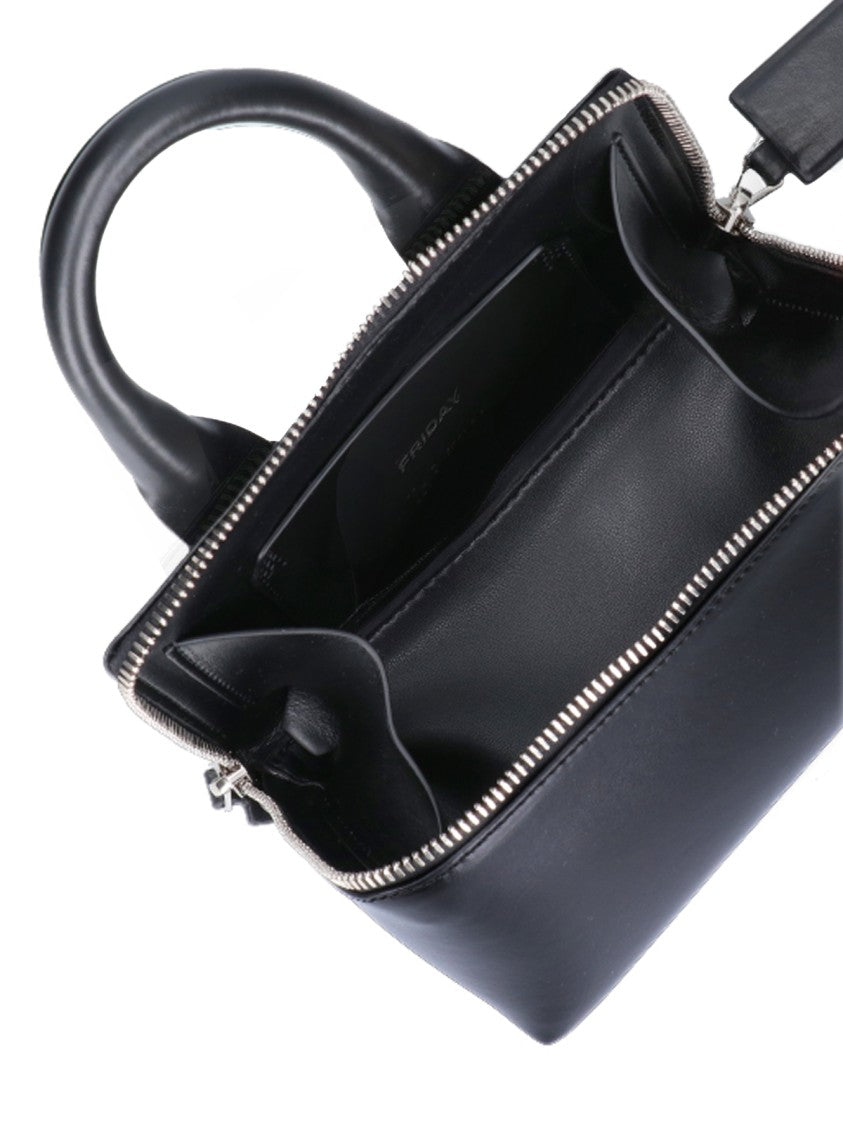 The Attico Rectangular Handbag With Silver Hardware