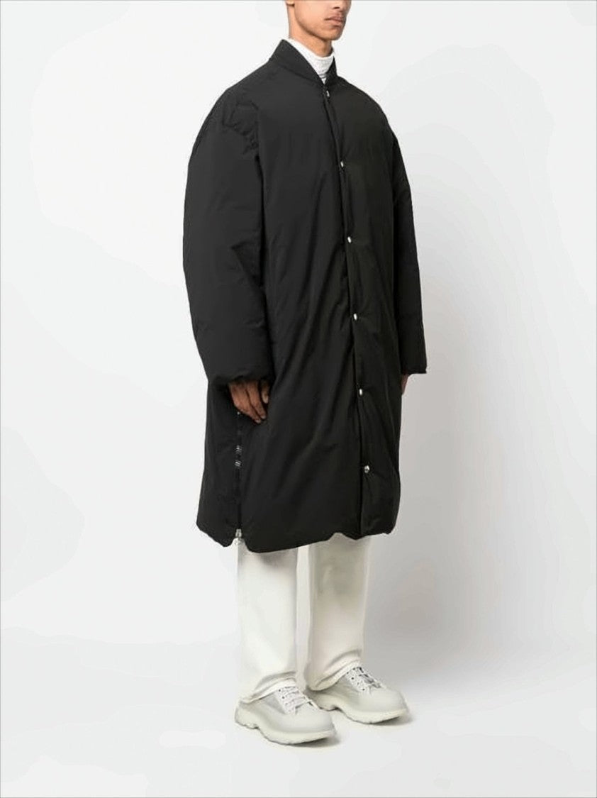 Oamc Oversized Boxy Coat With High Collar