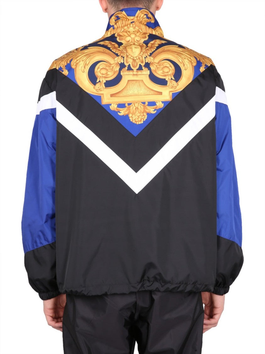 Versace Windproof Jacket With Baroque Print