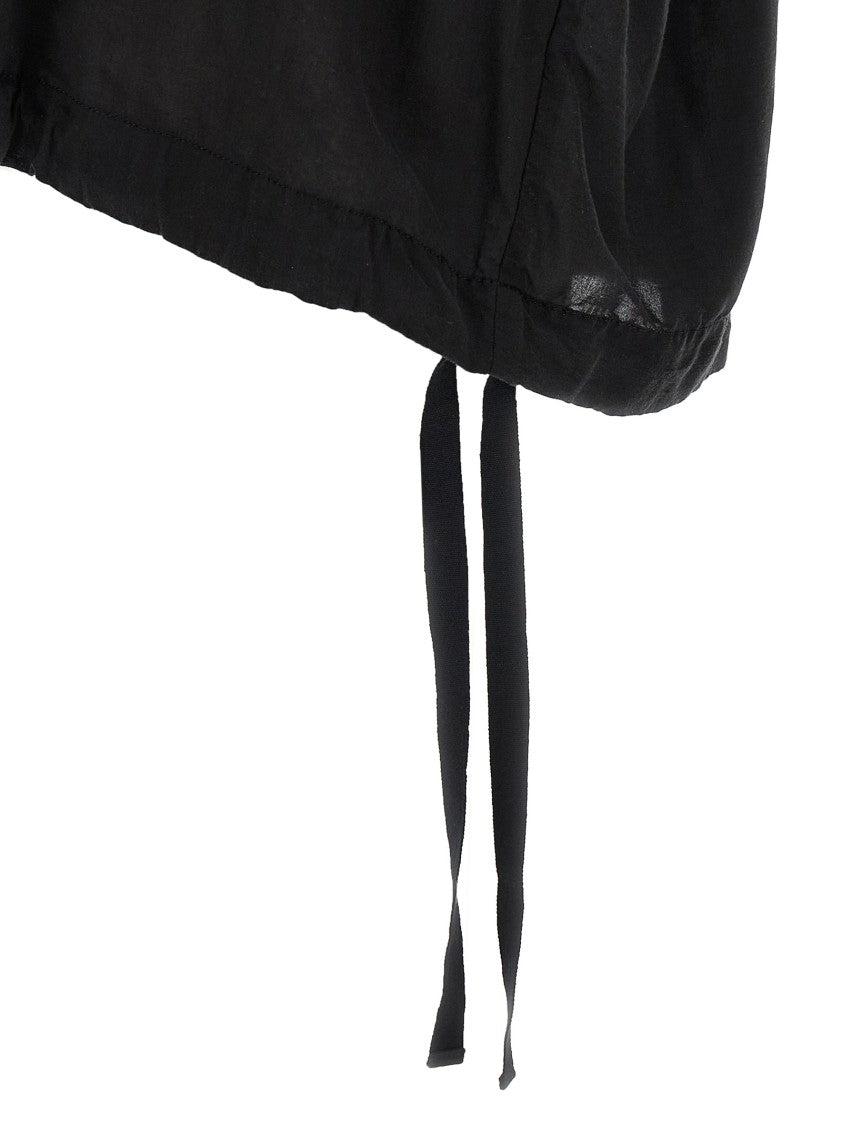 Undercover Embroidered Black Rayon Shirt With Jacquard Patch