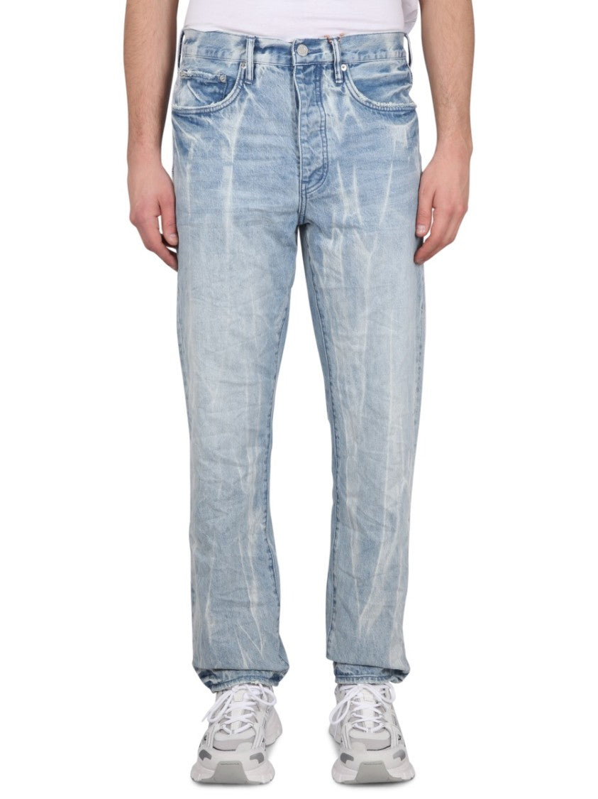 Purple Brand Relaxed Fit Light Blue Denim Jeans