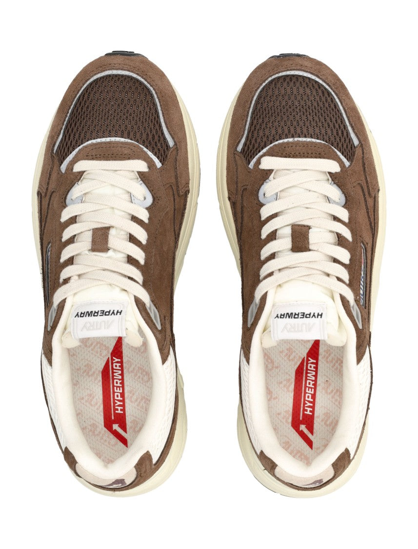 Autry Dynamic Suede And Mesh Sneakers With Action Cush Technology