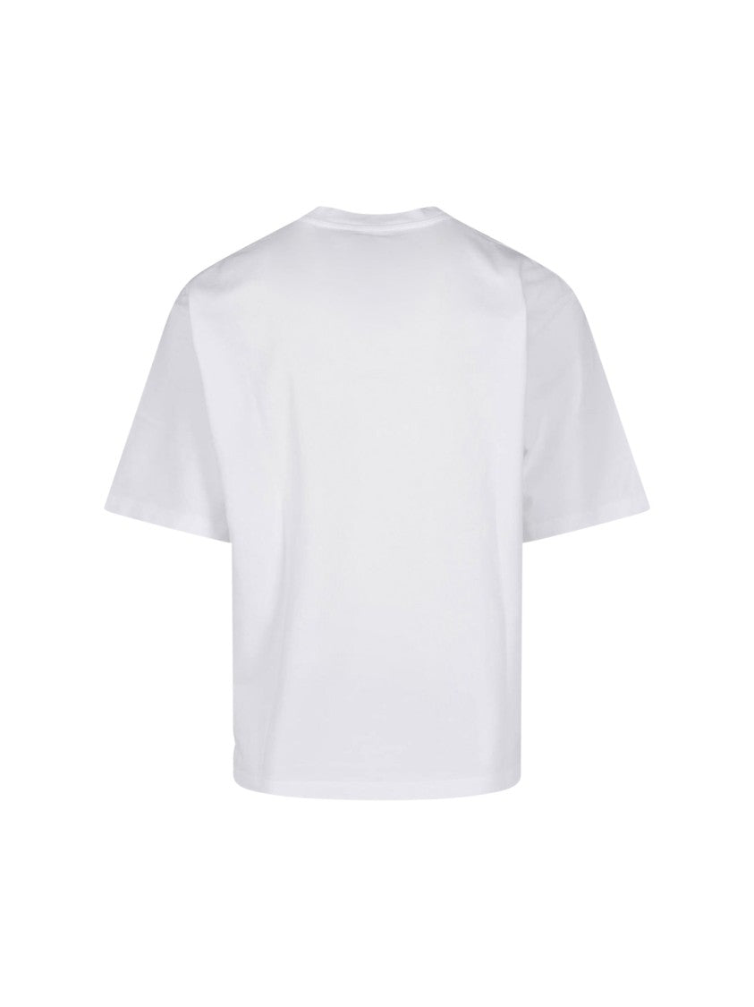 Dsquared2 White Logo Printed Cotton T-Shirt