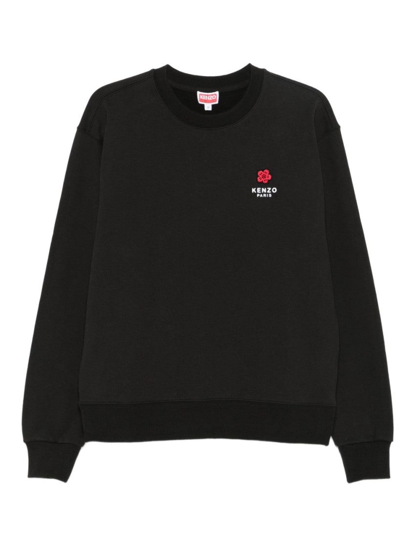 Kenzo Black Embroidered Boke Flower Sweater