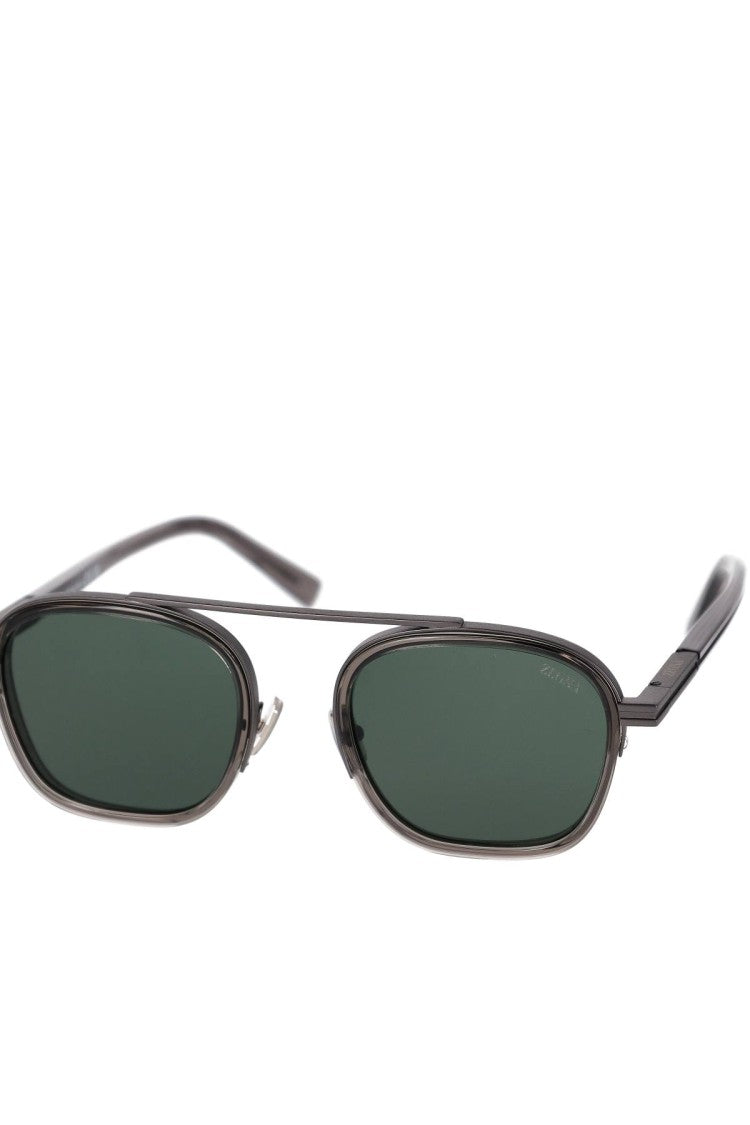 Zegna Acetate Metal Sunglasses
