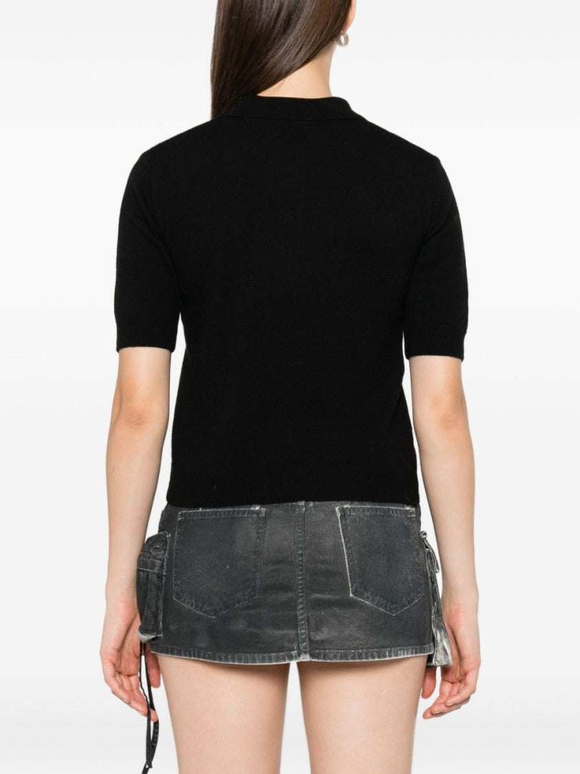 Moschino Short-Sleeved Polo Sweater