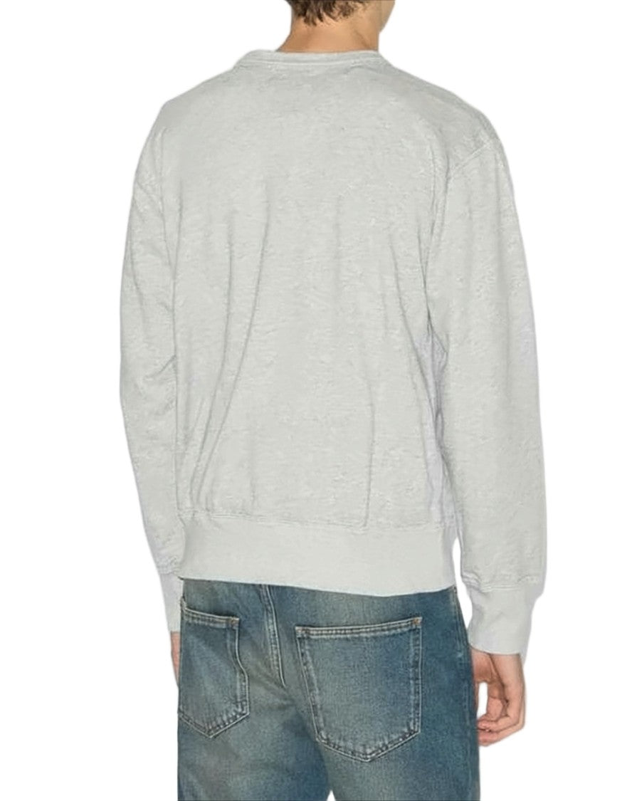 Isabel Marant Long-Sleeve Grey Sweatshirt With Crew Neck