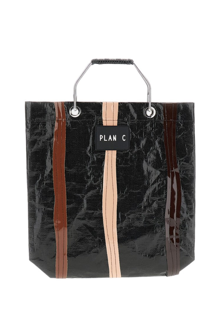 Plan C Multi-Fabric Shopper Tote Bag