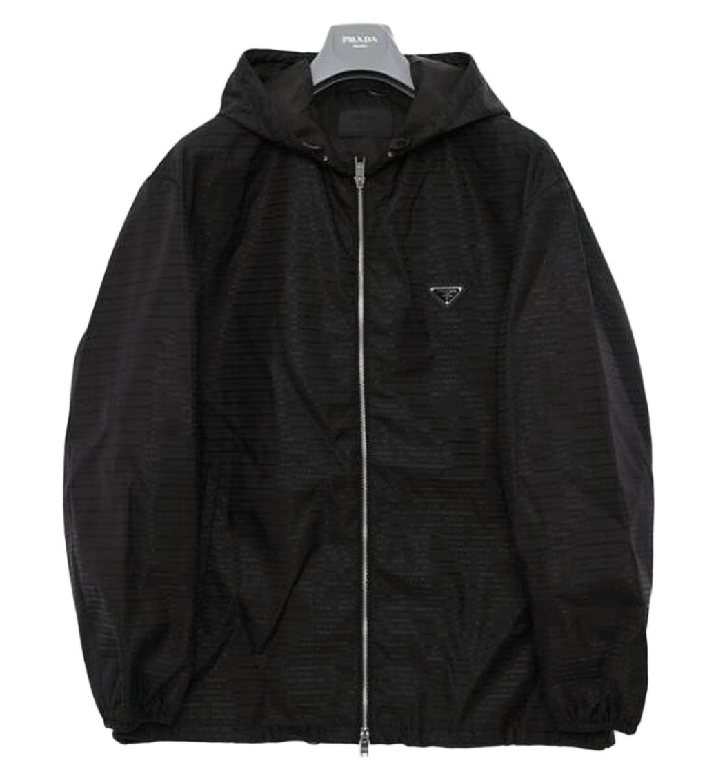 Prada Lightweight Black Jacket With Hood