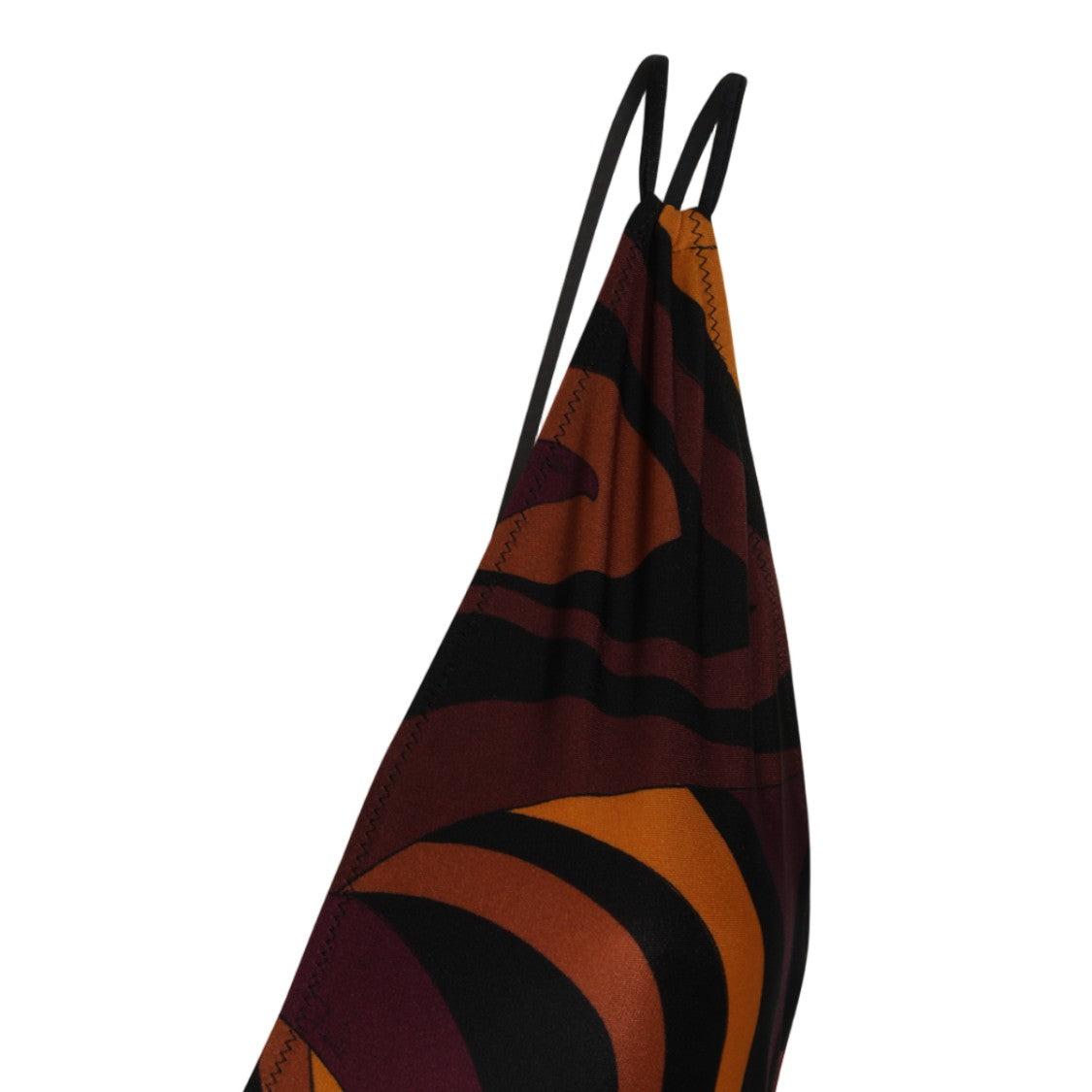 Emilio Pucci One-Piece Swimsuit With Deep V-Neckline And Crisscross Straps