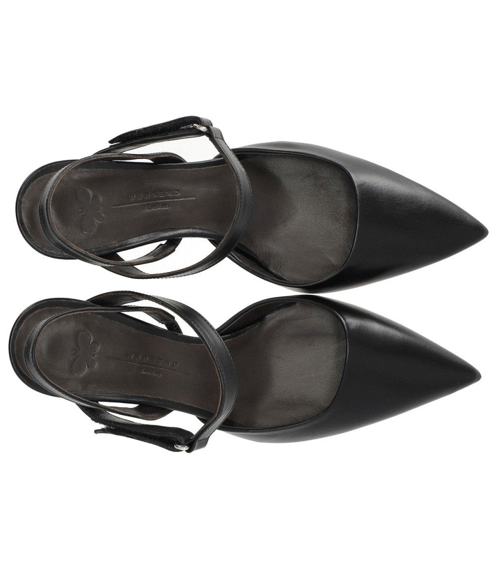Max Mara Palo Black Slingback Pump