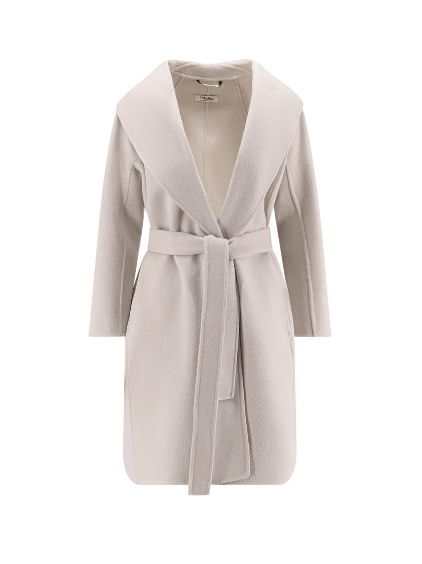 Max Mara Tailored Brown Long Coat With Structured Collar