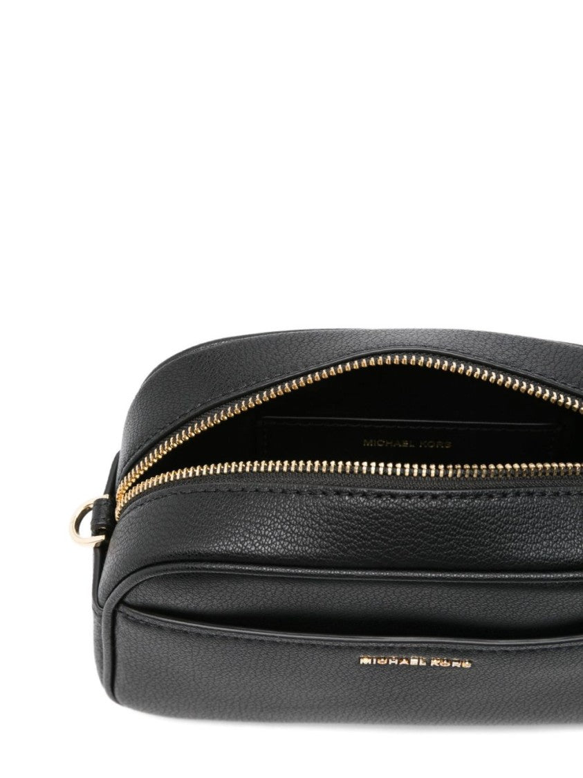 Michael Kors Structured Black Leather Shoulder Bag