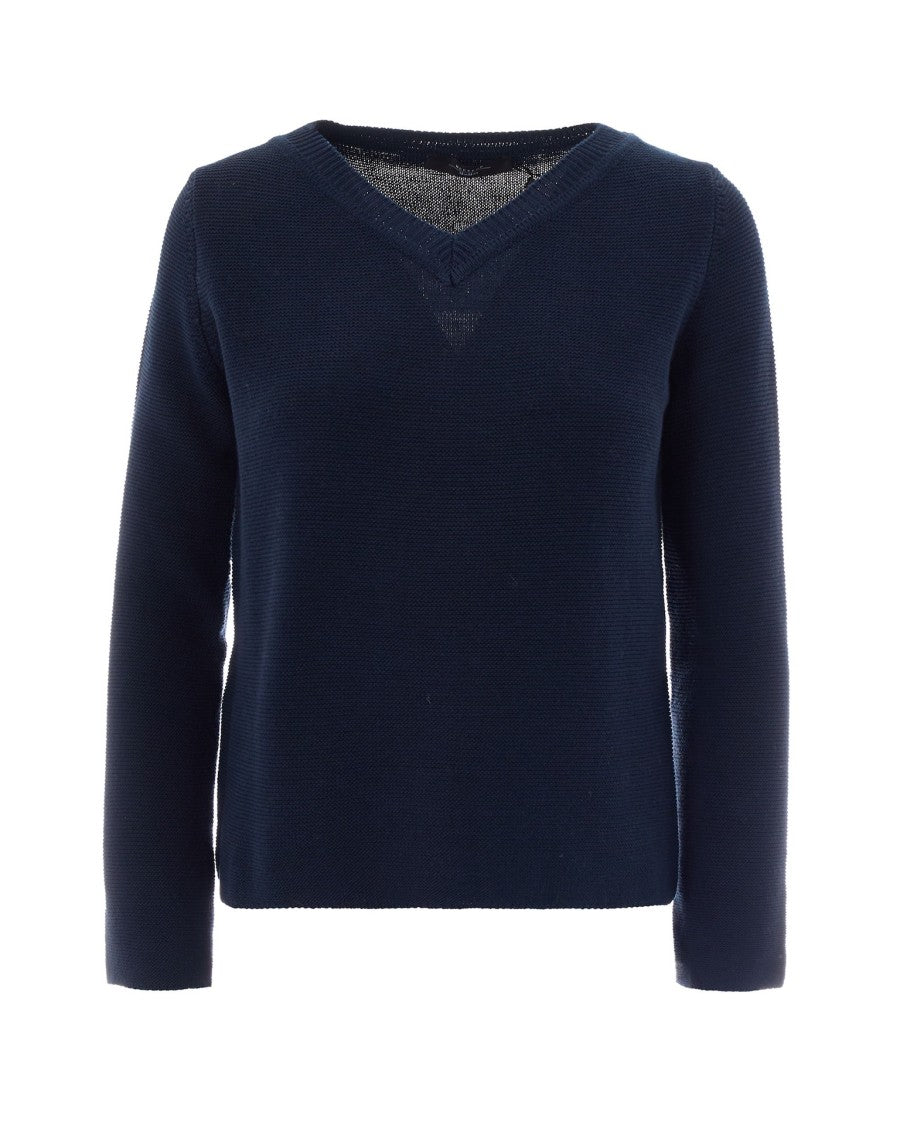 Max Mara Blue Boxy Sweater