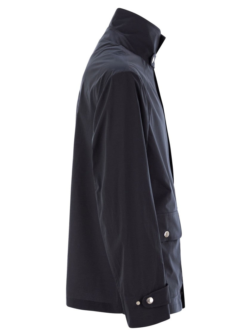 Brunello Cucinelli Waterproof Cotton Outerwear With Sporty Detailing