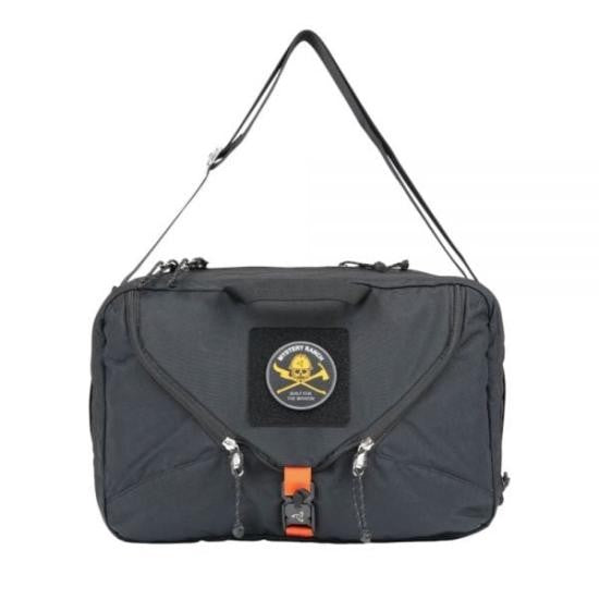 Mystery Ranch Compact Rectangular Black Backpack With Patch Logo