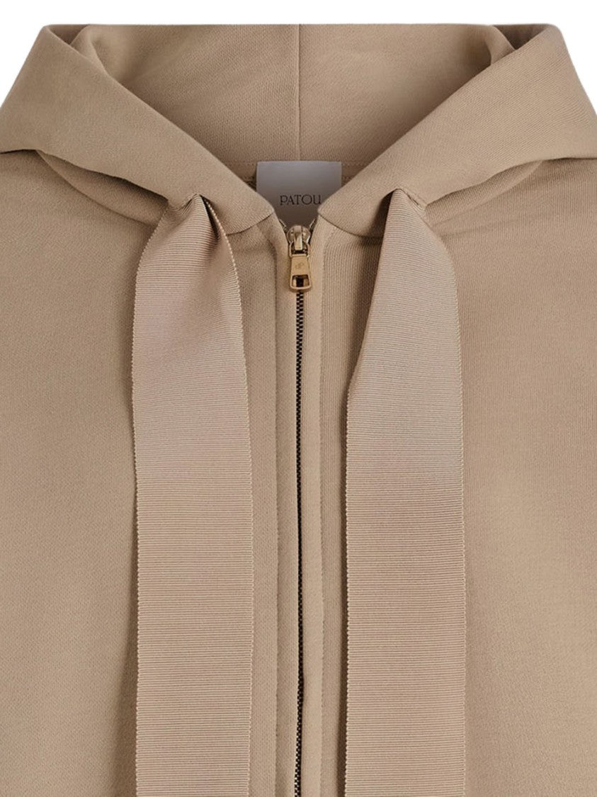 Patou Gg Zipped Cotton Sweatshirt