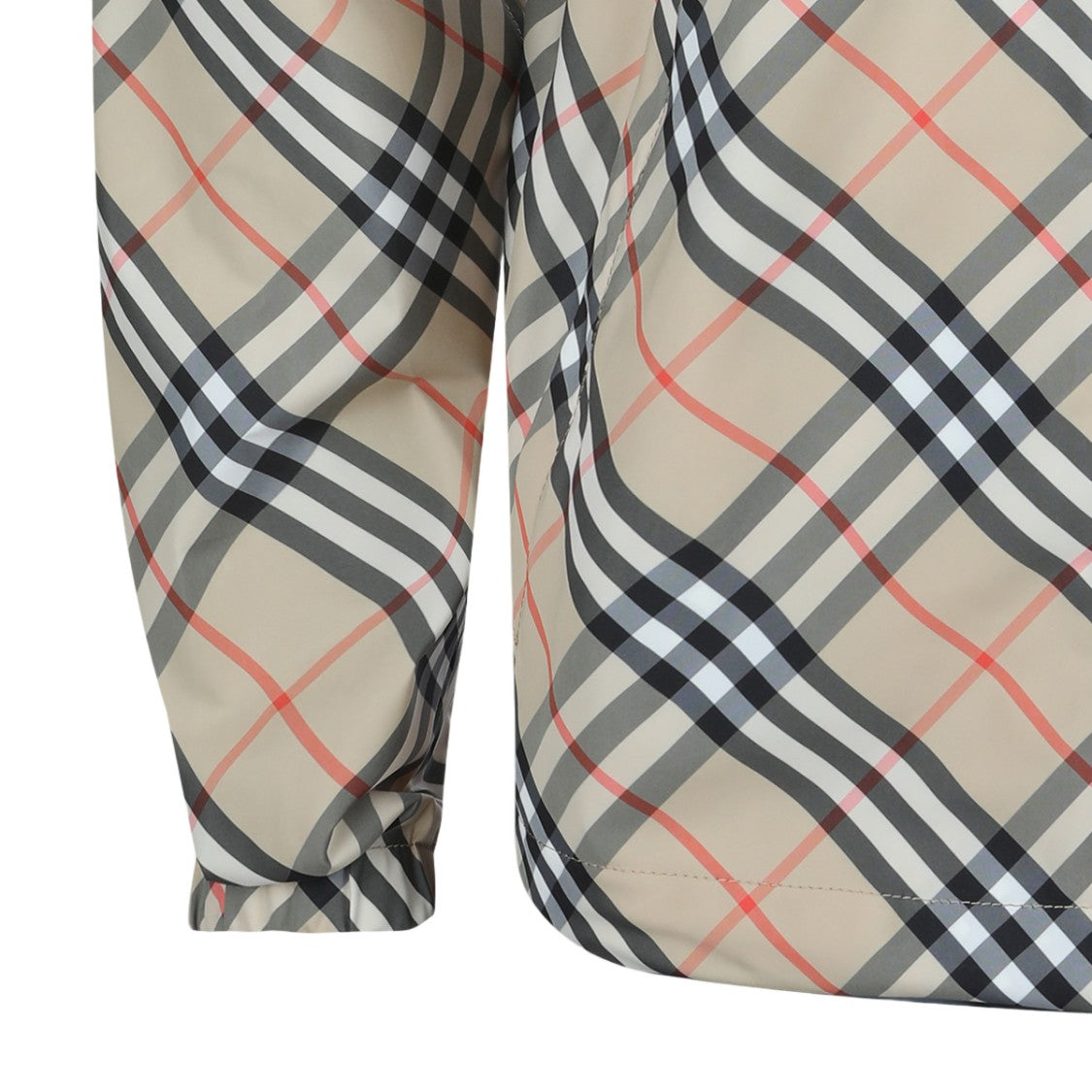 Burberry Checkered Casual Jacket With High Collar