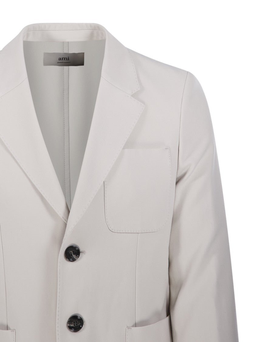 Ami Tailored Two-Button Jacket With Notched Lapel