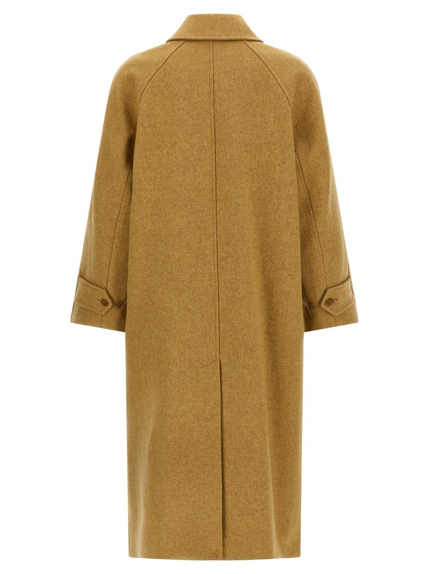 A.P.C. Long Virgin Wool Coat With Removable Features