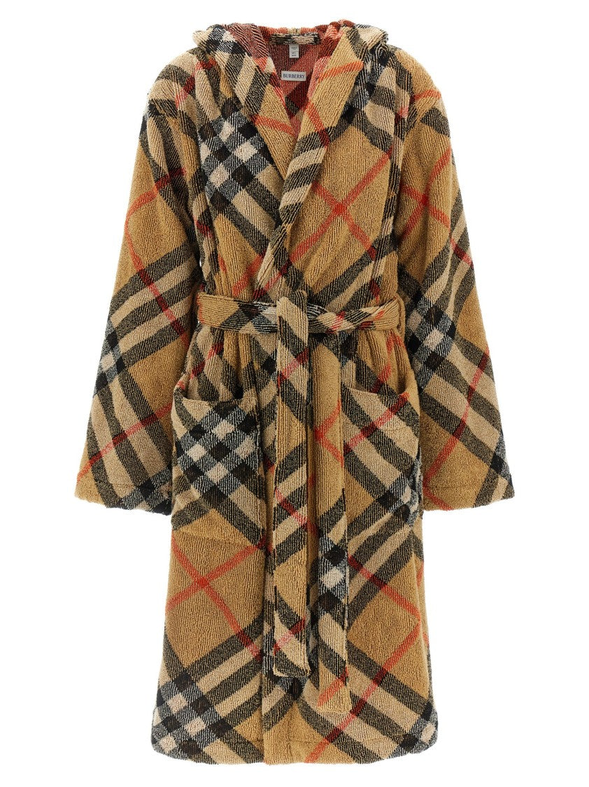 Burberry Check Cotton Bathrobe